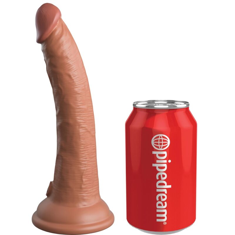 KING COCK - ELITE GODE REALIZED IN SILICONE 17.8 CM CARAMEL
