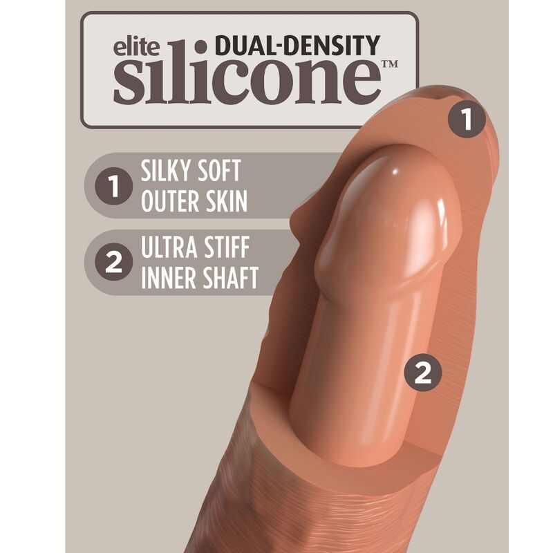 KING COCK - ELITE HARNAIS RÉGLABLE COMFORTABLE AVEC GODE 17.8 CM