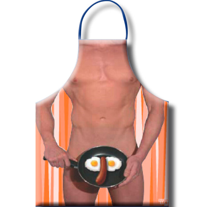 DIABLO PICANTE - DELANTAL DE HUEVO FRITO PARA HOMBRE