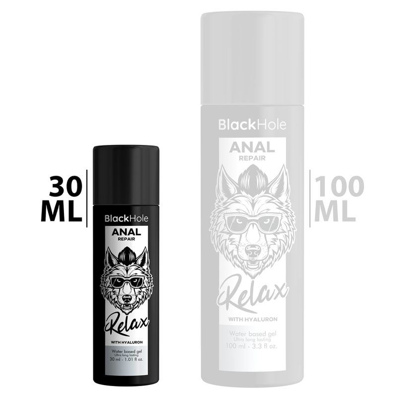 BLACK HOLE - ANAL RÉPARATION À BASE D''EAU RELAX AVEC HYALURON 30 ML