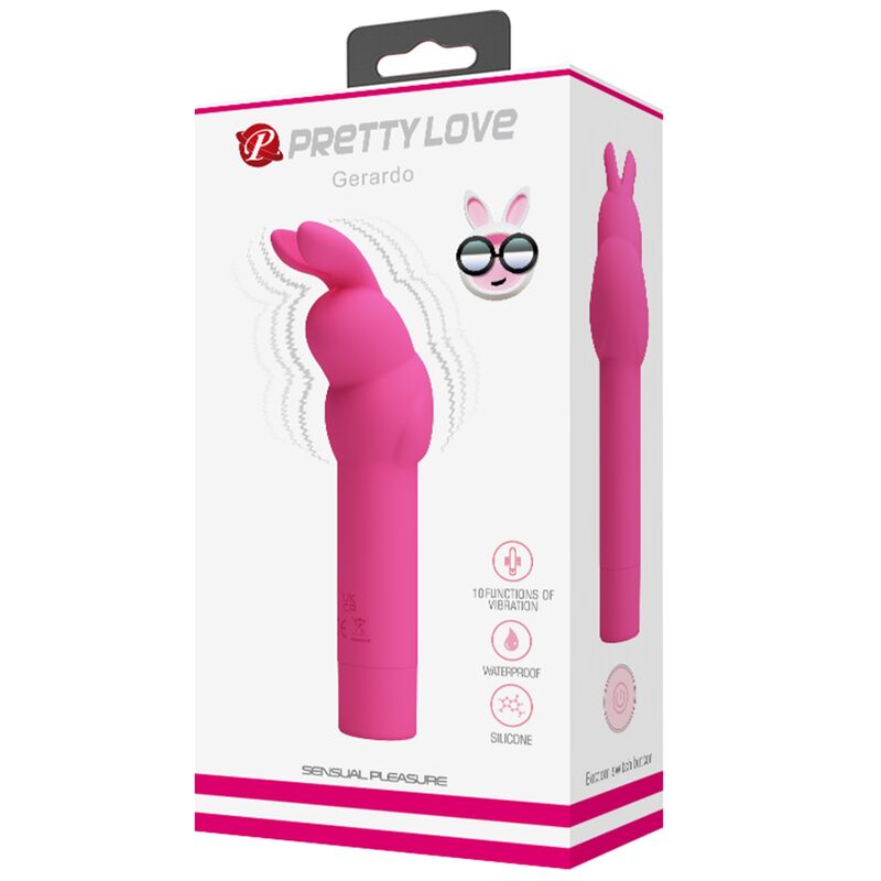 PRETTY LOVE - VIBRATEUR IN SILICONE GERARDO FUSCHIA RABBIT