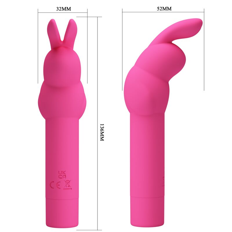 PRETTY LOVE - VIBRATEUR IN SILICONE GERARDO FUSCHIA RABBIT