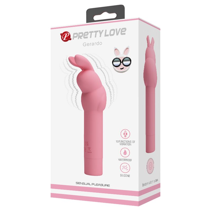 PRETTY LOVE - VIBRATEUR IN SILICONE LAPIN ROSE GERARDO