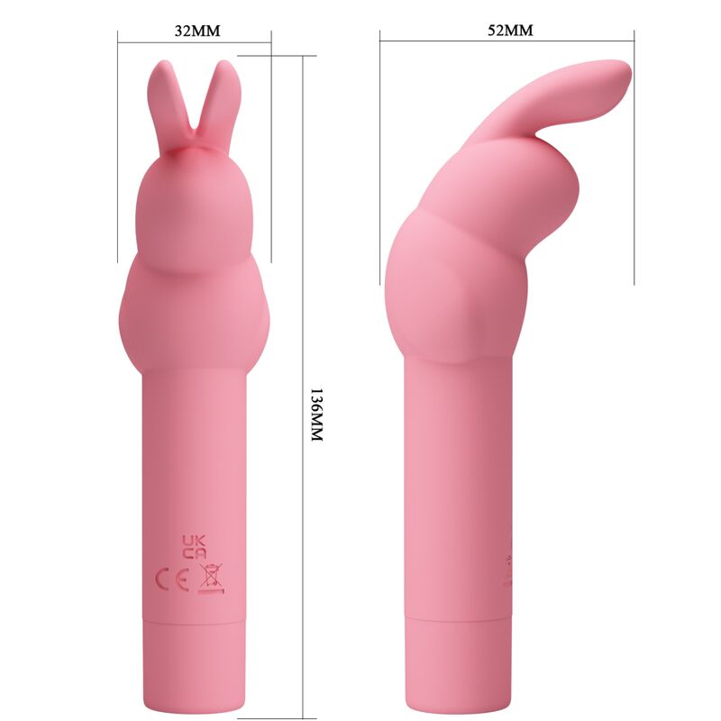 PRETTY LOVE - VIBRATEUR IN SILICONE LAPIN ROSE GERARDO