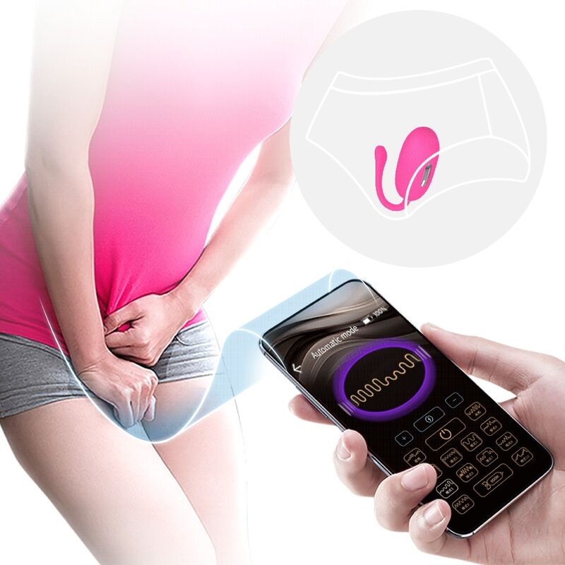 PRETTY LOVE - HUEVO VIBRADOR RECARGABLE DOREEN MAGENTA CON CONTROL REMOTO