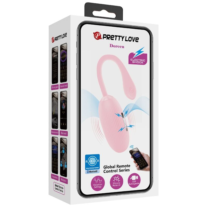 PRETTY LOVE - HUEVO VIBRADOR RECARGABLE ROSE DOREEN