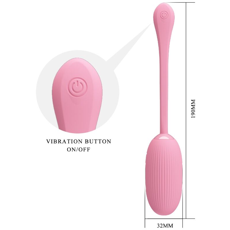 PRETTY LOVE - HUEVO VIBRADOR RECARGABLE ROSE DOREEN
