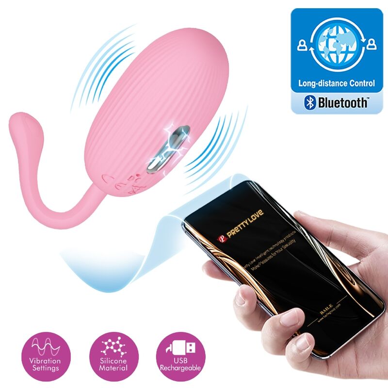 PRETTY LOVE - HUEVO VIBRADOR RECARGABLE ROSE DOREEN