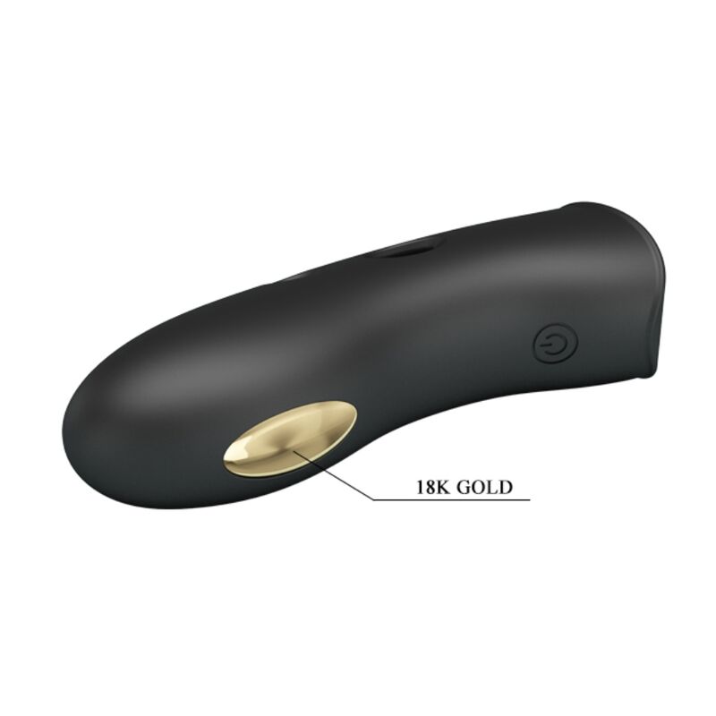 PRETTY LOVE - FUNDAS PARA DEDOS CON ELECTROESTIMULADOR MARICO NEGRO