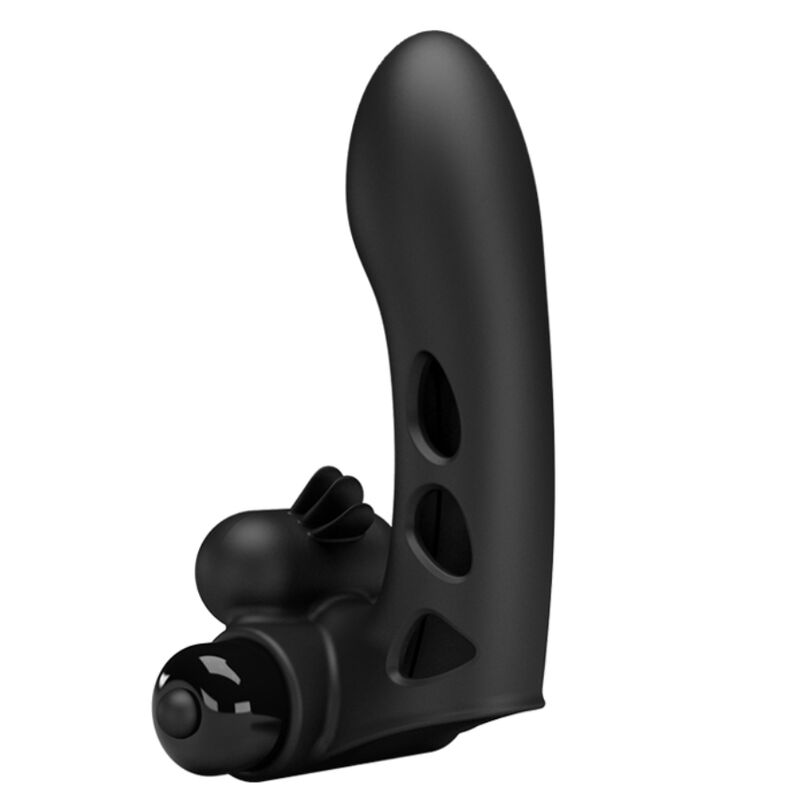 PRETTY LOVE - FUNDA PARA DEDO CON VIBRADOR ORLANDO NEGRO