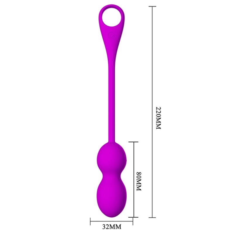 PRETTY LOVE - ELVIRA VIOLET RECHARGEABLE VIBRATING BALLS