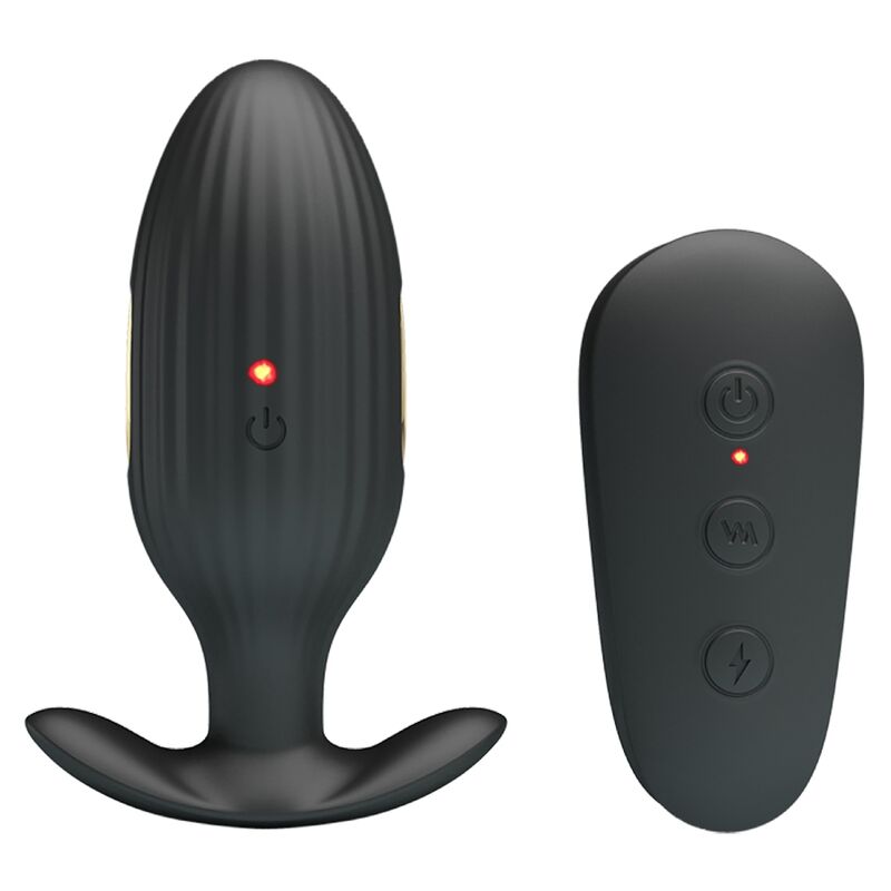 PRETTY LOVE - RECHARGEABLE ANAL VIBRATEUR KELLY PLUG NOIR