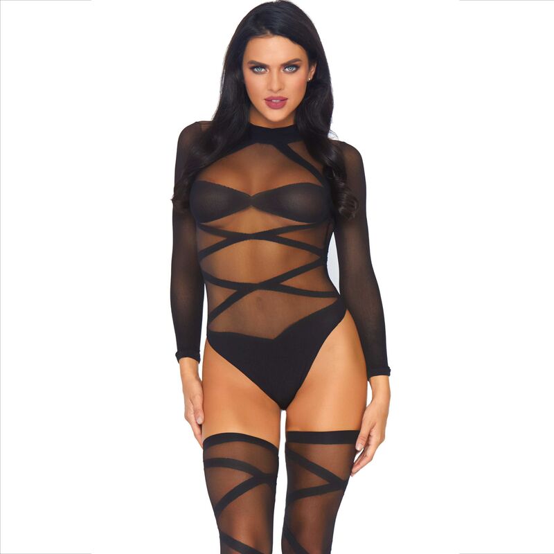 LEG AVENUE - CONJUNTO DE CUERPO Y MUSLO DE 2 PIEZAS