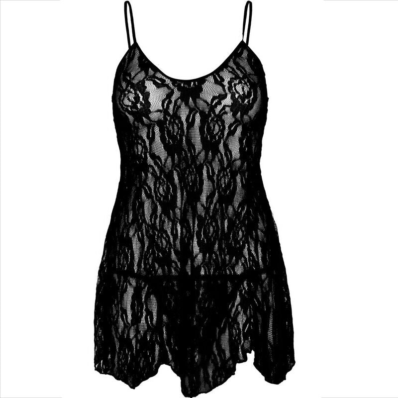 LEG AVENUE - CAMISA DE ENCAJE FLORAL