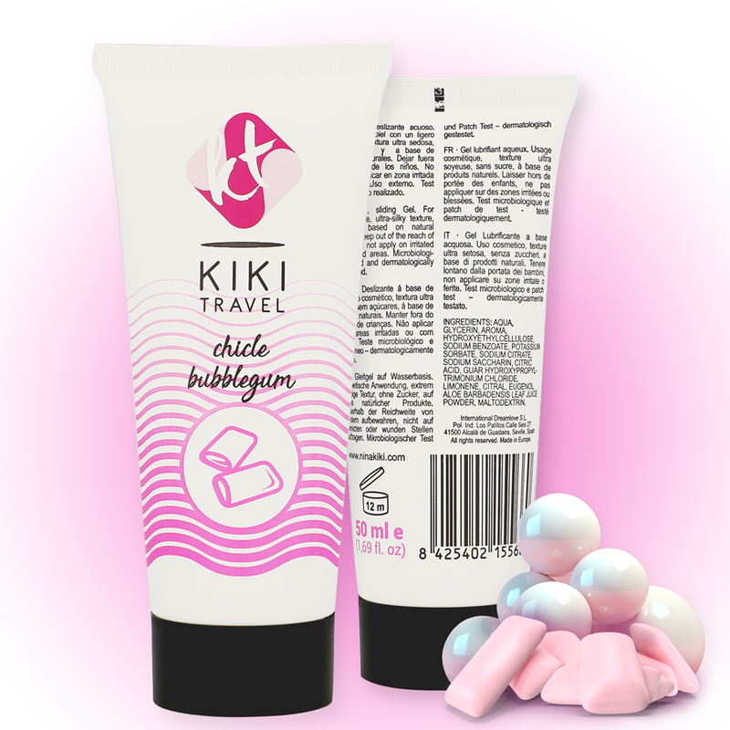 KIKÍ TRAVEL - LUBRICANTE DE CHICLE DE FRESA 50 ML