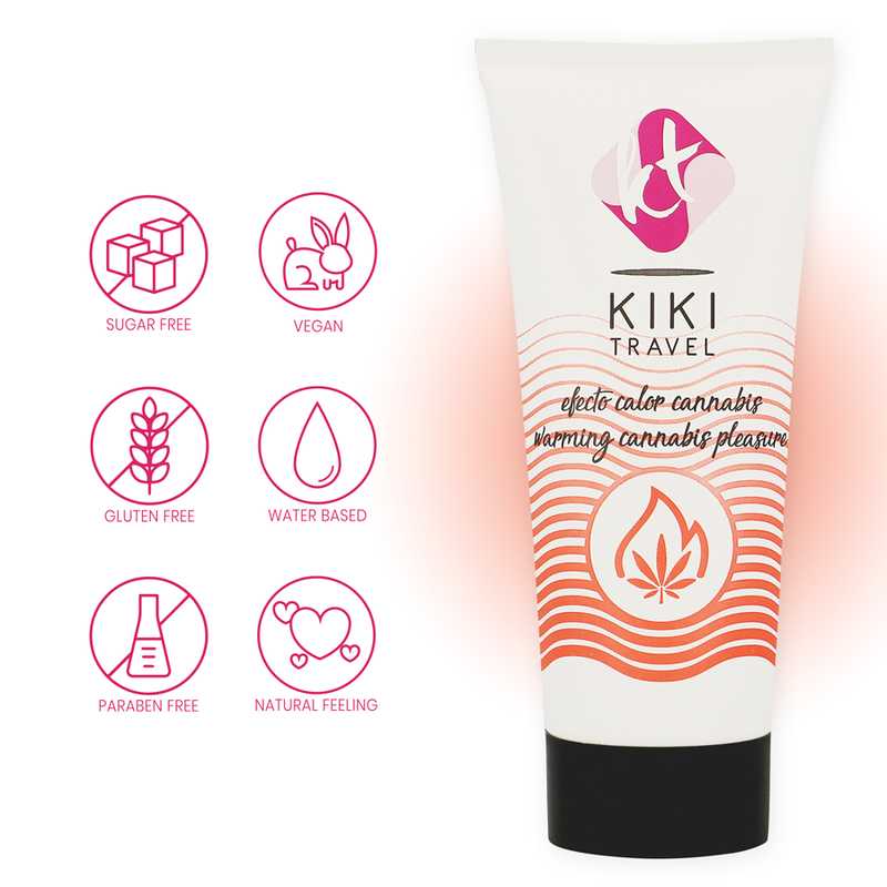 KIKÍ TRAVEL - LUBRICANTE DE CANNABIS EFECTO CALOR 50 ML