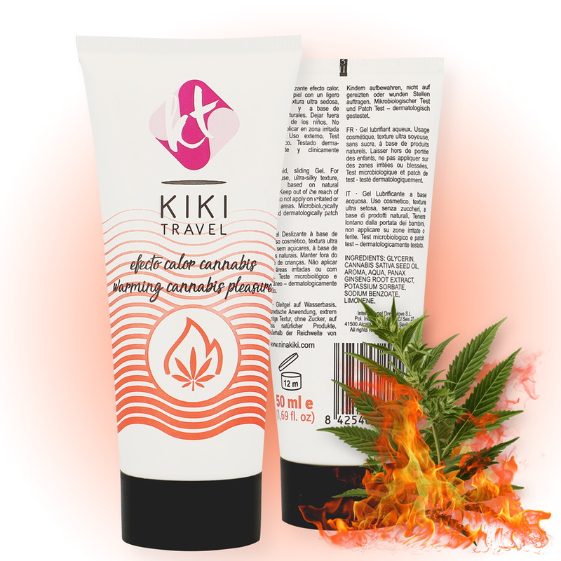 KIKÍ TRAVEL - LUBRICANTE DE CANNABIS EFECTO CALOR 50 ML