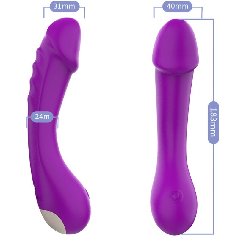 ARMONY - PURPLE SILICONE G-SPOT VIBRATOR DILDO