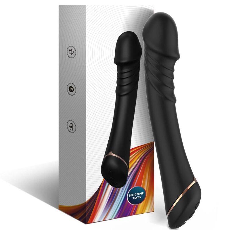 Gode vibrateur silicone noir – Armony