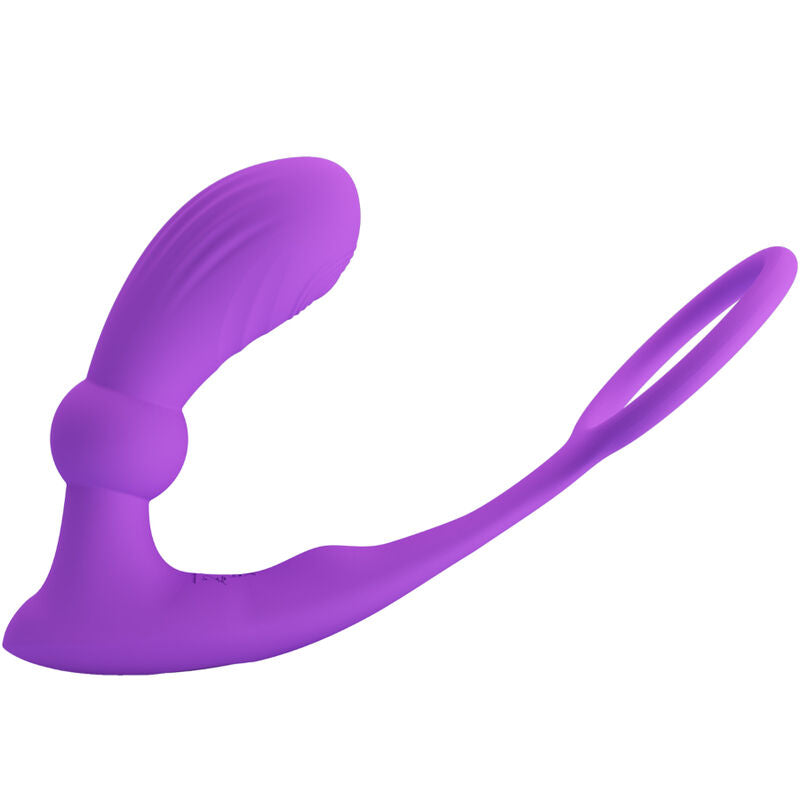 PRETTY LOVE - ANILLO WARREN Y VIBRADOR ANAL MORADO