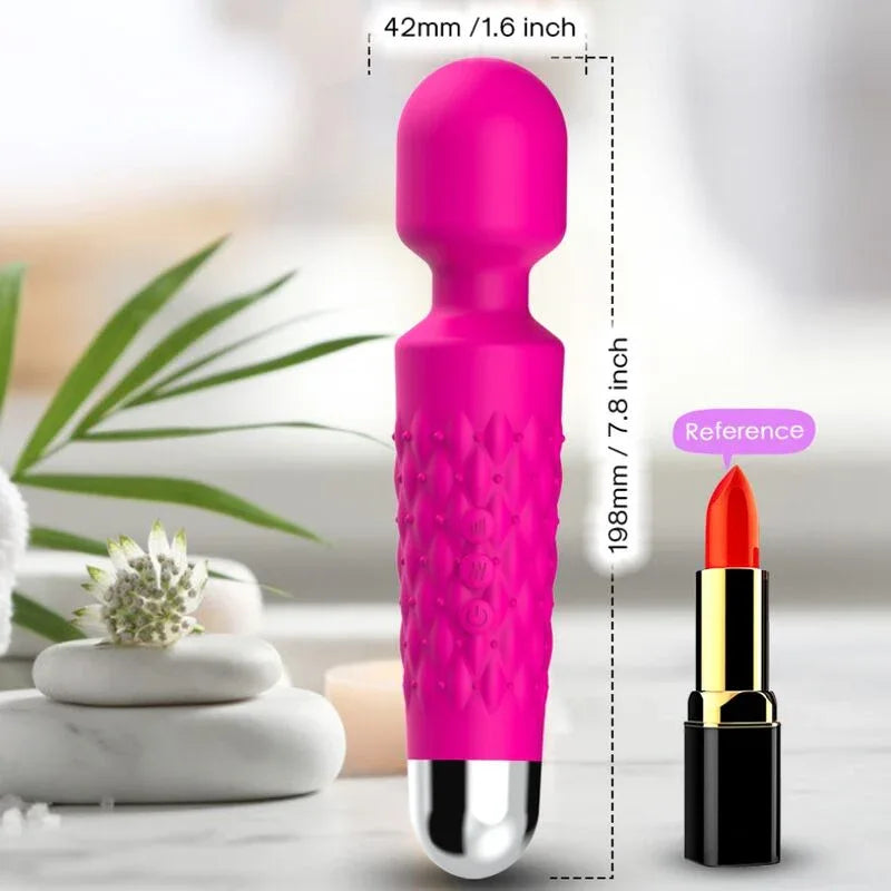 Armony – Masseur & Vibrateur Postman Tête Super Flexible Fuchsia