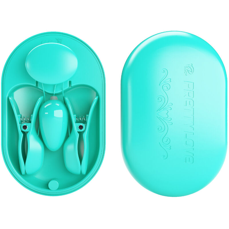 PRETTY LOVE - PINZA DE ELECTROESTIMULACIÓN AZUL CAJA SORPRESA