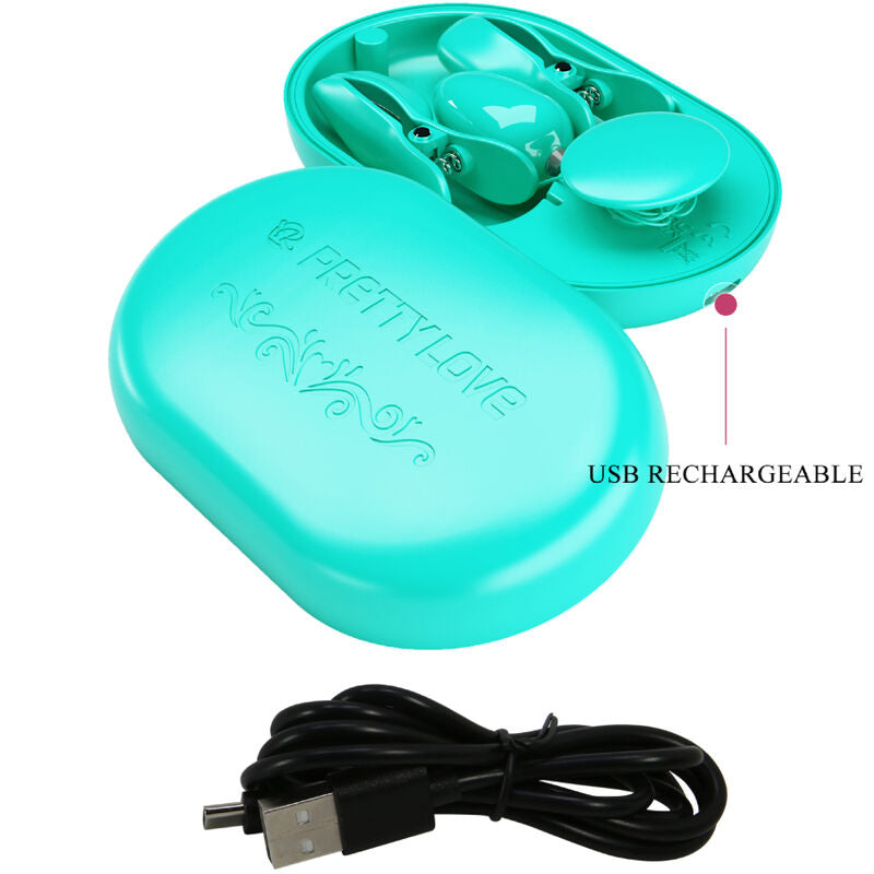 PRETTY LOVE - PINZA DE ELECTROESTIMULACIÓN AZUL CAJA SORPRESA