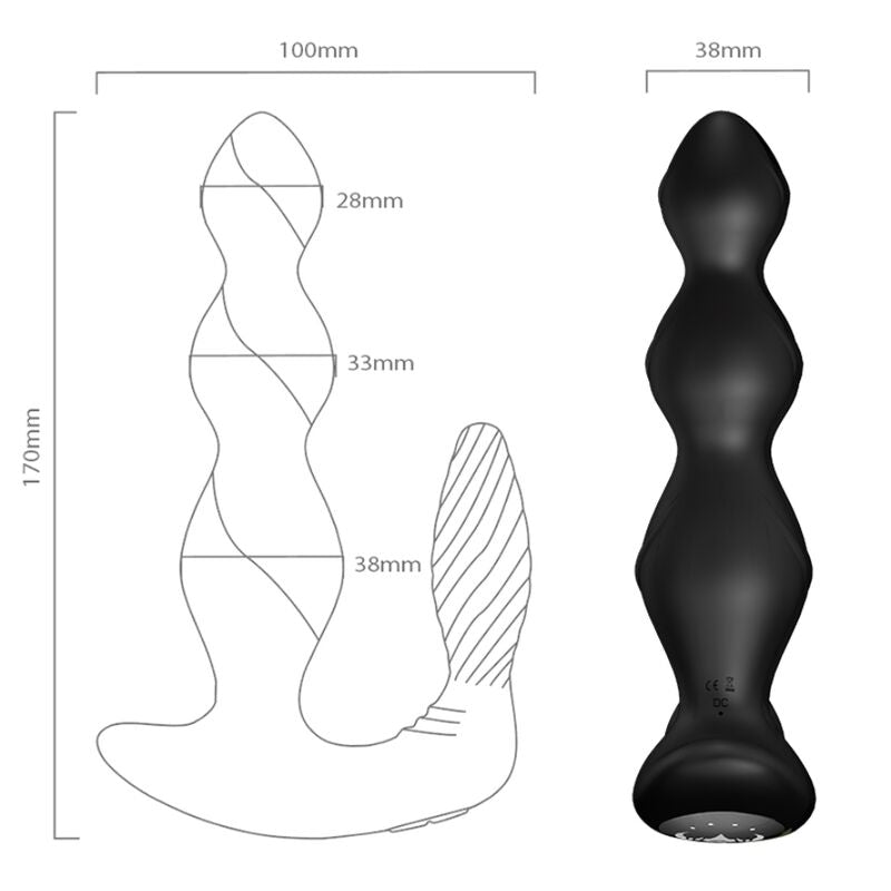 Manfun vibrateur & stimulateur anal plug télécommande noir – Armony