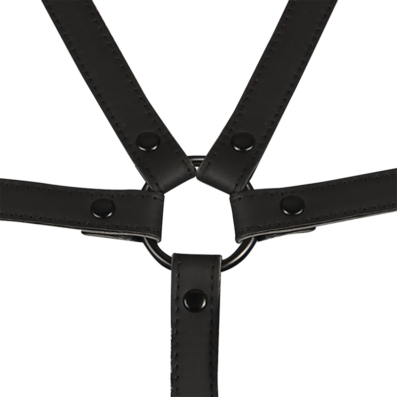 BONDAGE SUMISO FETICHE - ARNÉS DE TORSO Y BRAZOS AJUSTABLES