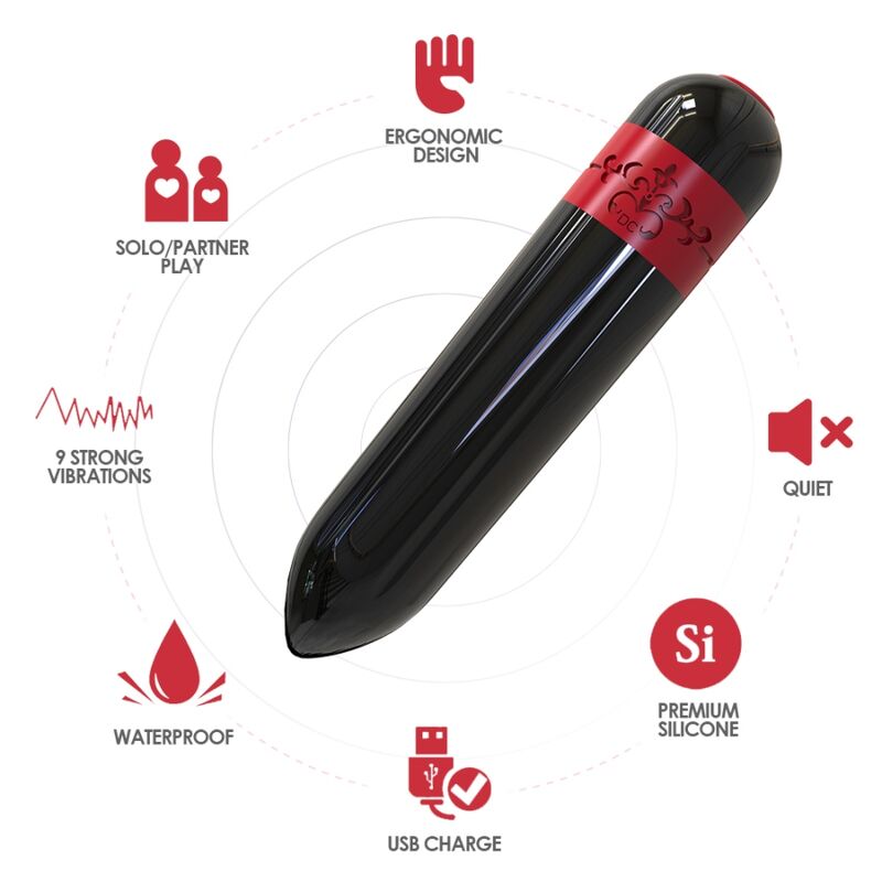 ARMONY - TÉLÉLÉCOMMANDE BULLET VIBRATEUR ROCKET NOIR