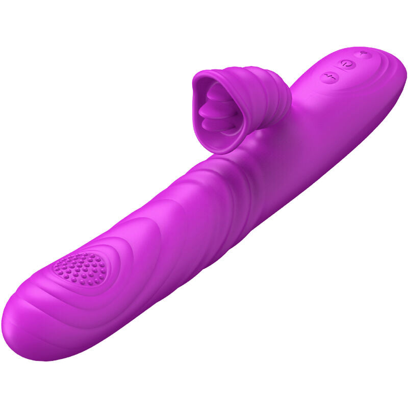 ARMONY - ANGELIA MULTIFUNCTION VIBRATOR WITH STIMULATING TONGUE PURPLE HEAT EFFECT