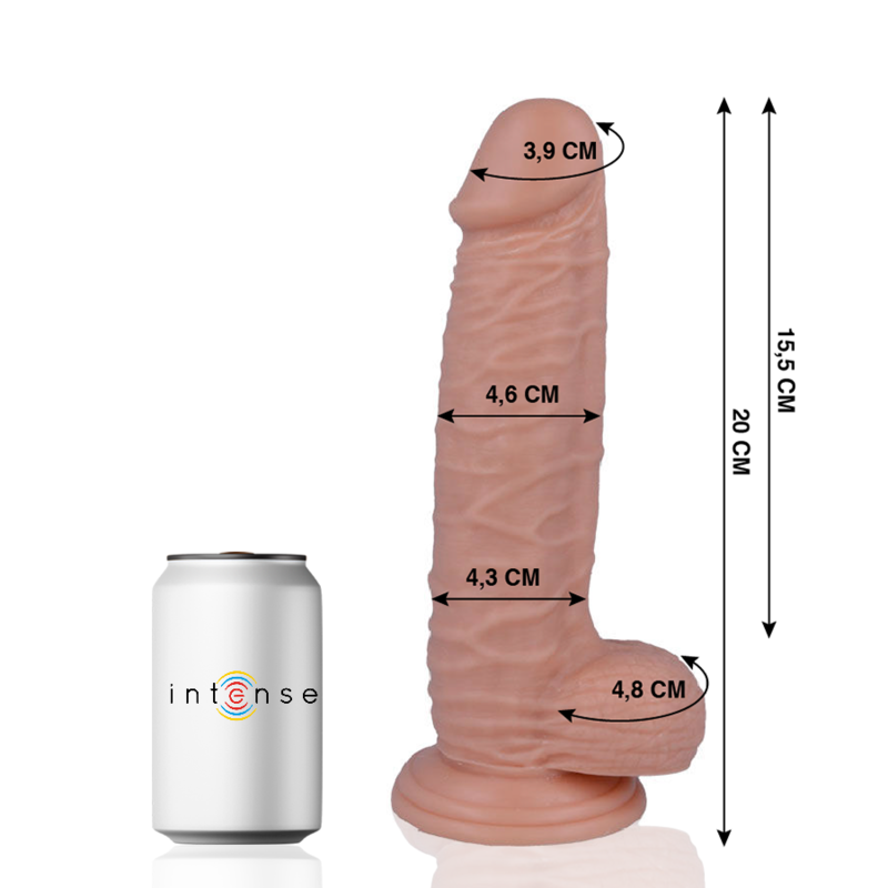 MR INTENSE - 20 PÉNIS RÉALISTE 20 CM -OR- 4.6 CM