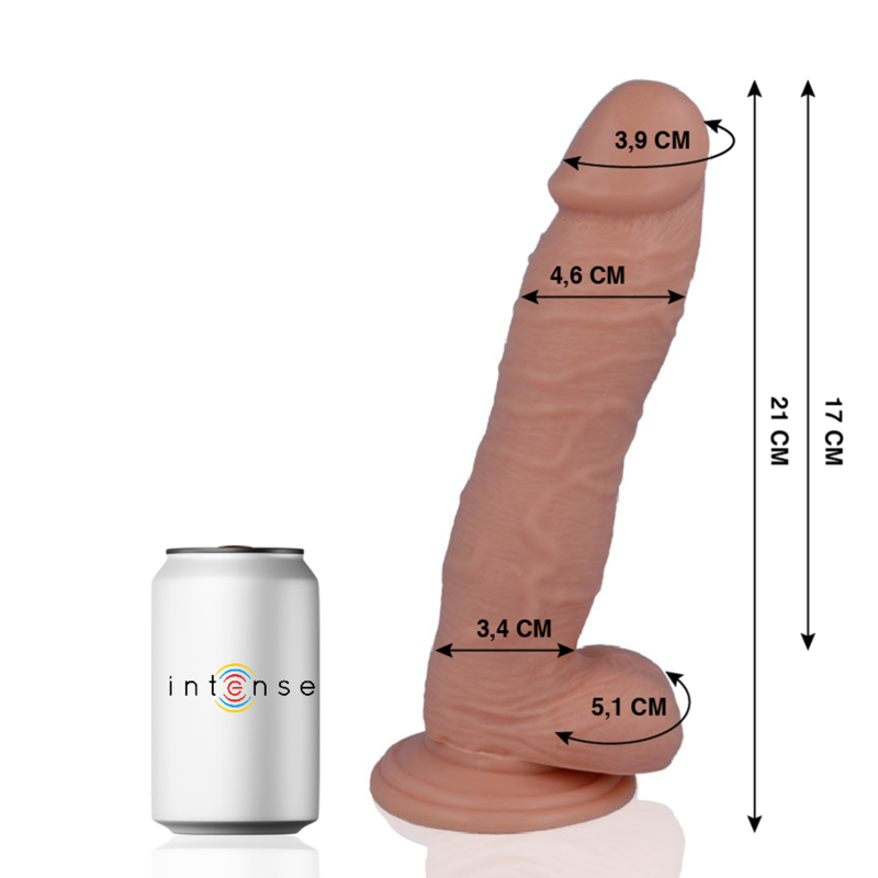 MR INTENSE - 24 PÉNIS RÉALISTE 21 CM -OR- 4.6 CM