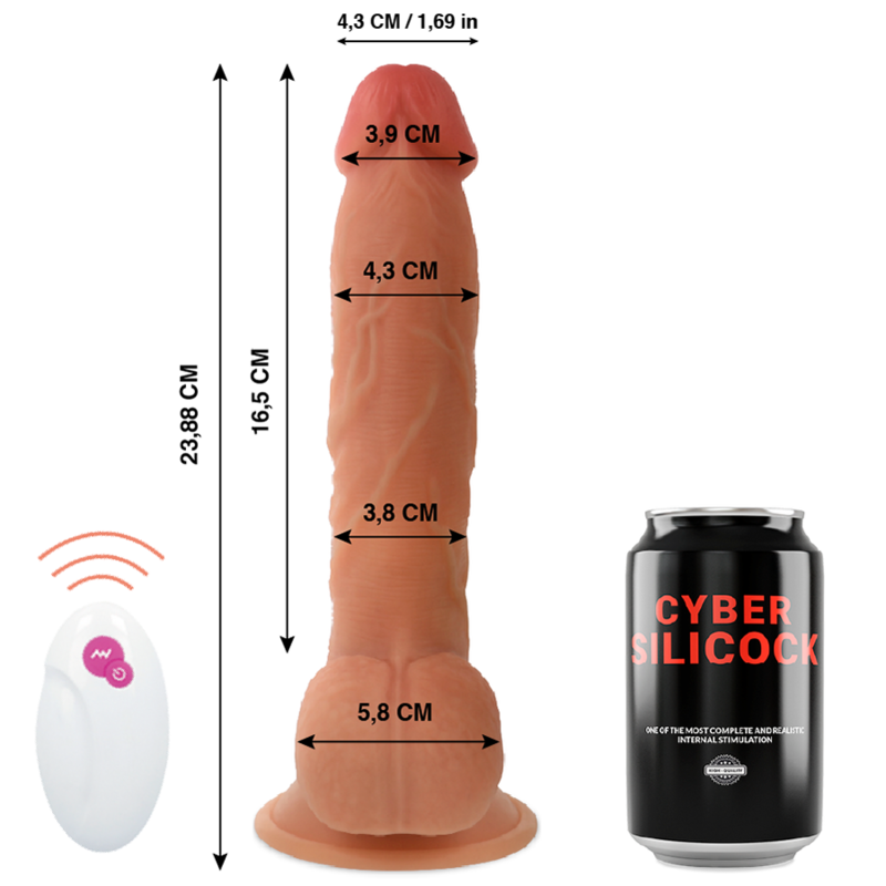 CYBER SILICOCK - TÉLÉLÉLÉCOMMANDE RÉALISTE MASTER BEN 23.88 CM -O- 4.3 CM