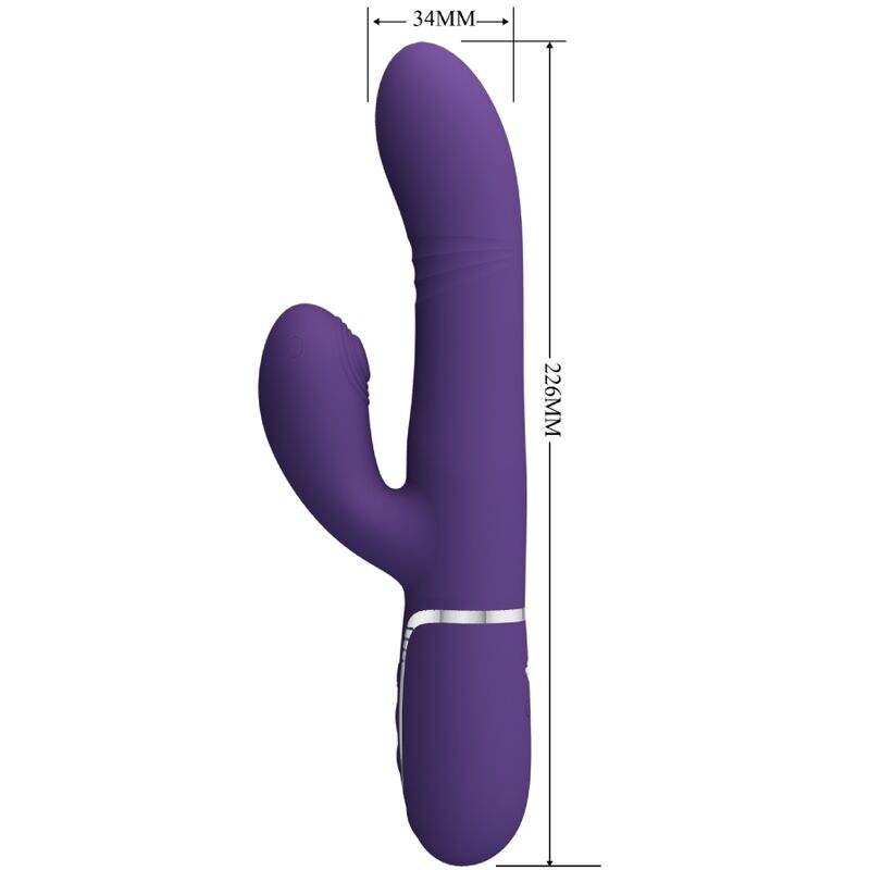 PRETTY LOVE - VIBRADOR MULTIFUNCIONAL DEL PUNTO G MORADO