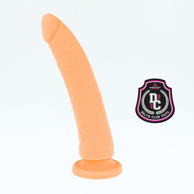 DELTA CLUB - JUGUETES DILDO DE SILICONA MÉDICA NATURAL 23 CM -O- 4.5 CM