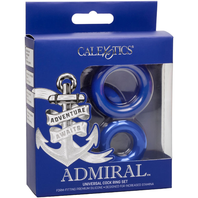 CALEXOTICS - SET DE ANILLOS PARA EL PENE ADMIRAL BLUE