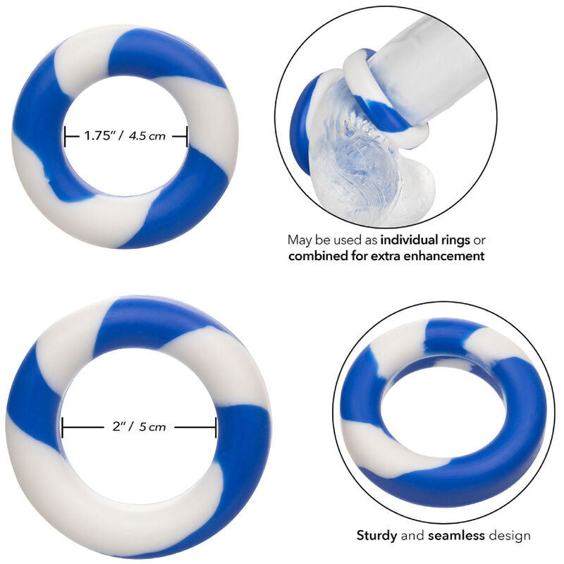 CALEXOTICS - ADMIRAL SET OF 2 PENIS RINGS