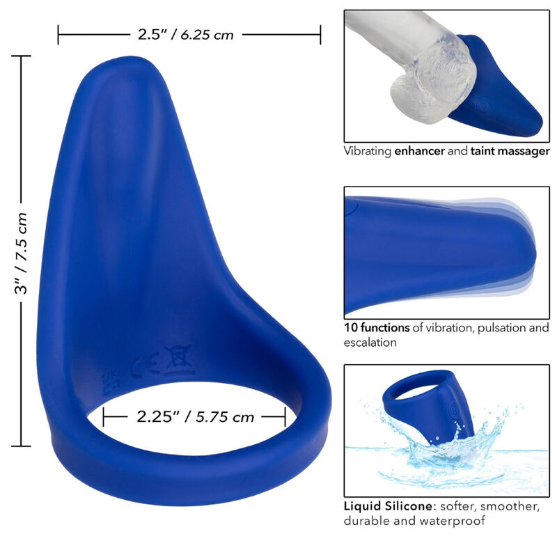 CALEXOTICS - MASAJEADOR PERINEAL AZUL ALMIRANTE