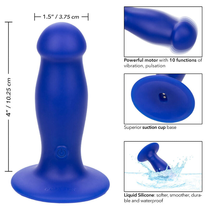 CALEXOTICS - ADMIRAL - TAPÓN VIBRADOR ANAL FIRST MATE AZUL