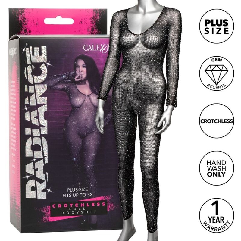 CALEXOTICS - RADIANCE CROCHETLESS RHINE TALLA GRANDE CUERPO COMPLETO