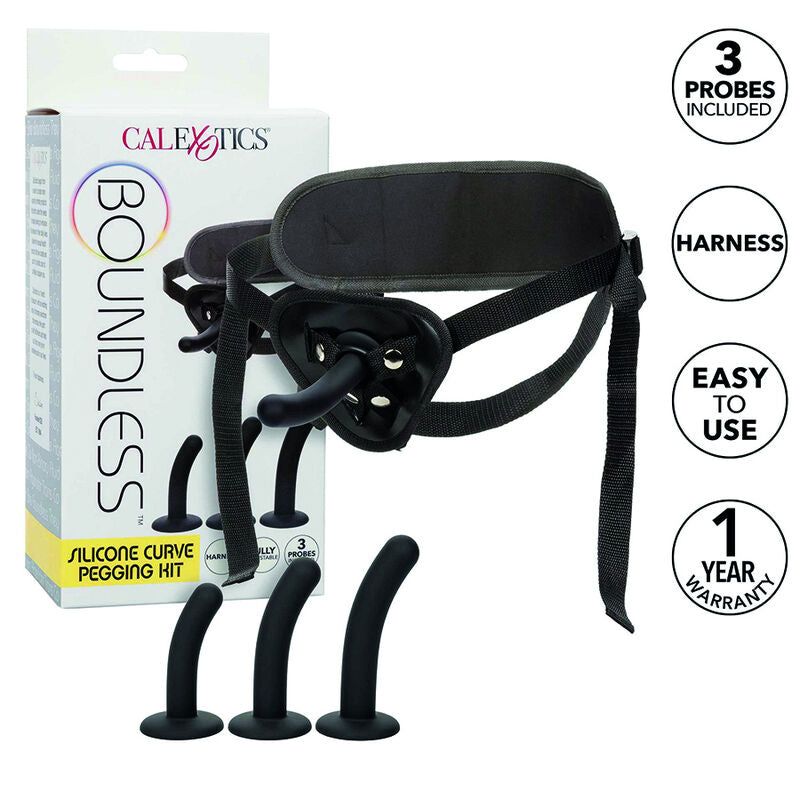CALEXOTICS - KIT DE CLAVIJAS CURVAS DE SILICONA SIN LÍMITES