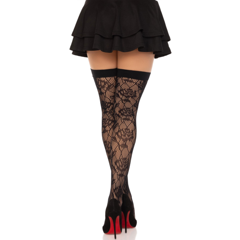 LEG AVENUE - NET STOCKS OF ROSES SAUVAGES NOIR