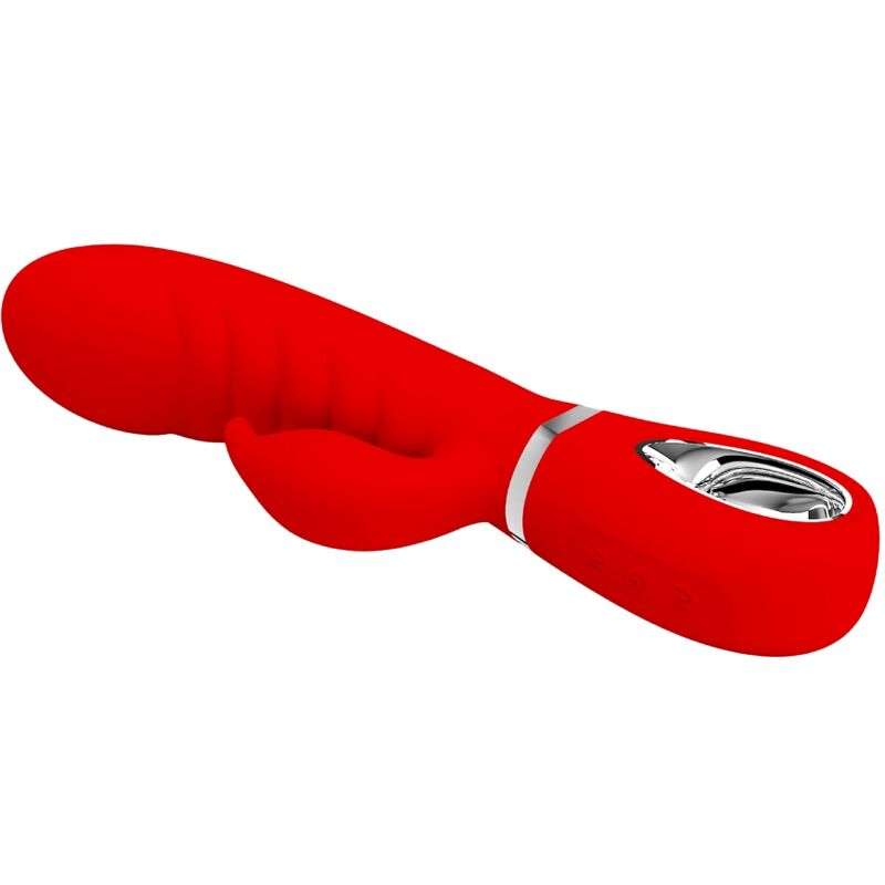 PRETTY LOVE - VIBRADOR MULTIFUNCIÓN DEL PUNTO G ROJO PRESCOTT