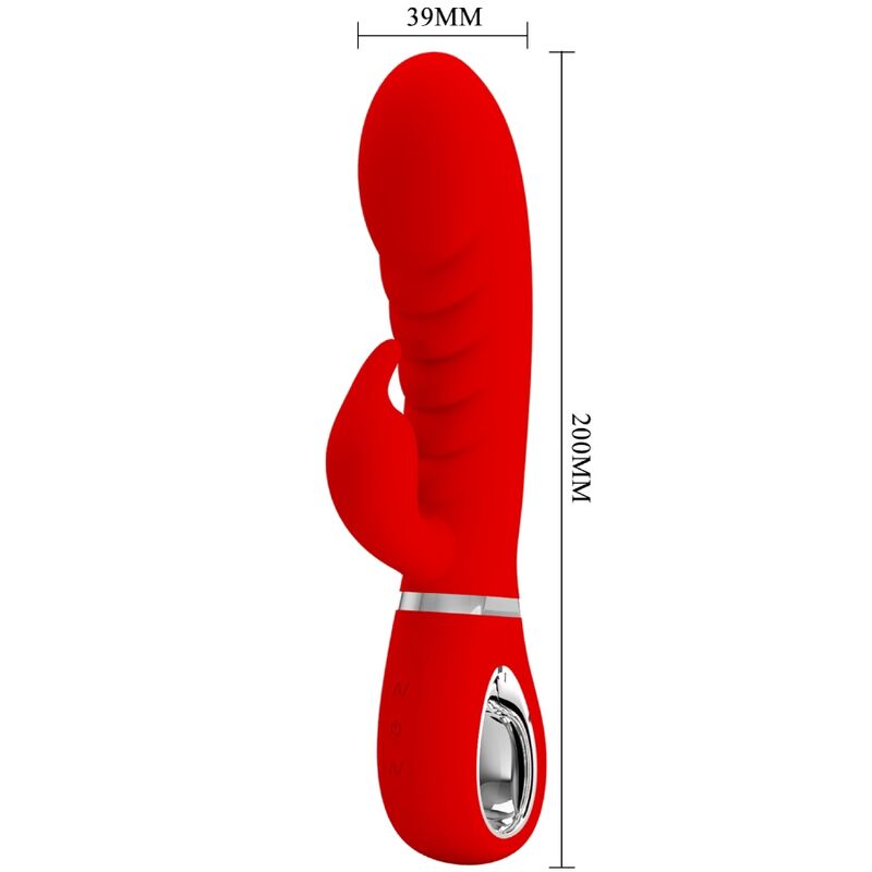 PRETTY LOVE - VIBRADOR MULTIFUNCIÓN DEL PUNTO G ROJO PRESCOTT