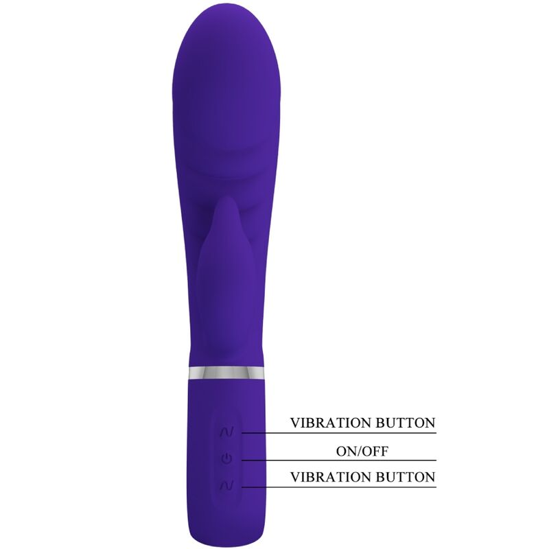PRETTY LOVE - VIBRADOR MULTIFUNCIÓN PUNTO G MORADO PRESCOTT