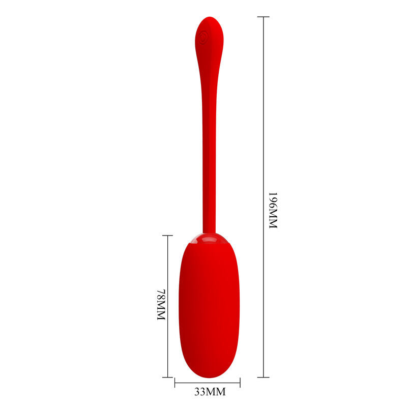 PRETTY LOVE - OEUF VIBRANT JULIUS WATERPROOF-RECHARGEABLE ROUGE