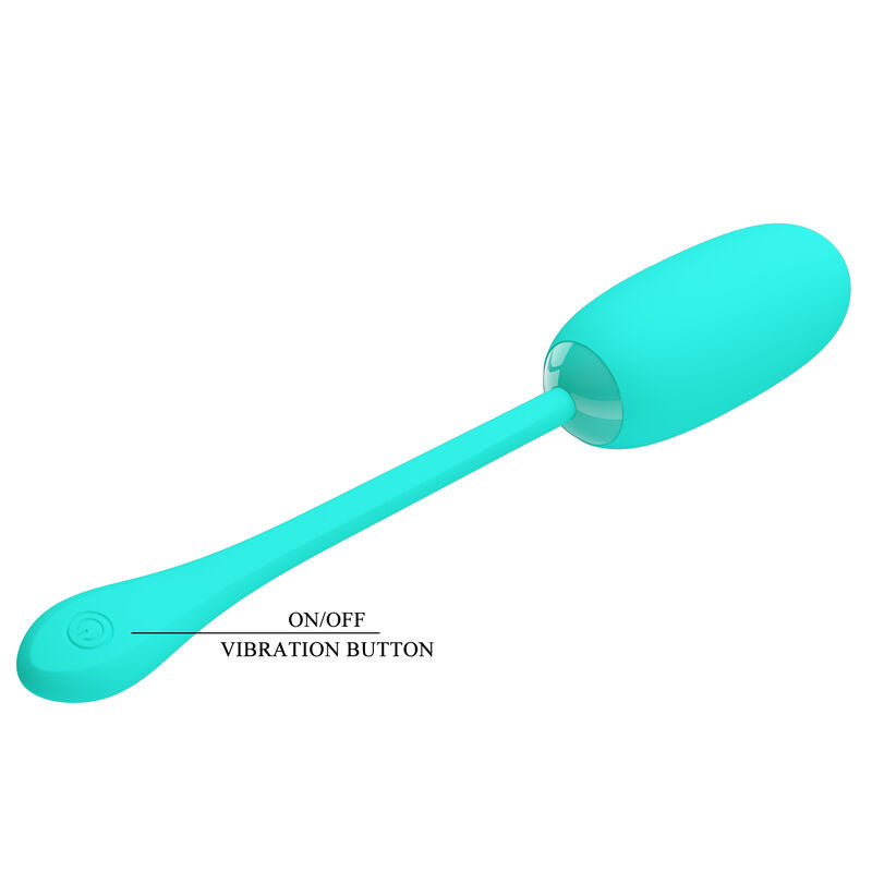 PRETTY LOVE - JULIUS OEUF VIBRANT WATERPROOF-RECHARGEABLE AQUA VERT