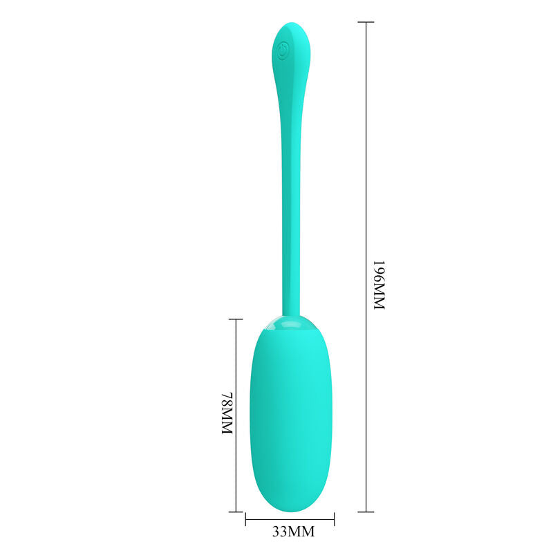 PRETTY LOVE - JULIUS OEUF VIBRANT WATERPROOF-RECHARGEABLE AQUA VERT