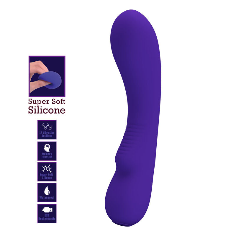 PRETTY LOVE - VIBRADOR RECARGABLE MORADO PRESCOTT